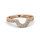 2 - Annabel Desire Diamond Curved Wedding Band 