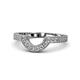 1 - Annabel Desire Diamond Curved Wedding Band 