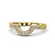 1 - Annabel Desire Diamond Curved Wedding Band 