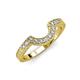 3 - Annabel Desire Diamond Curved Wedding Band 