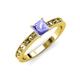 3 - Niah Classic 5.50 mm Princess Cut Tanzanite Solitaire Engagement Ring 