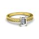 2 - Janina Classic Emerald Cut Diamond Solitaire Engagement Ring 