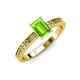 3 - Janina Classic Emerald Cut Peridot Solitaire Engagement Ring 