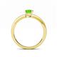 4 - Janina Classic Emerald Cut Peridot Solitaire Engagement Ring 