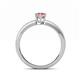4 - Janina Classic Oval Cut Pink Tourmaline Solitaire Engagement Ring 