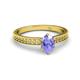 2 - Janina Classic Oval Cut Tanzanite Solitaire Engagement Ring 