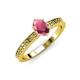 3 - Janina Classic Oval Cut Rhodolite Garnet Solitaire Engagement Ring 