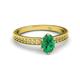 2 - Janina Classic Oval Cut Emerald Solitaire Engagement Ring 
