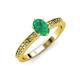 3 - Janina Classic Oval Cut Emerald Solitaire Engagement Ring 