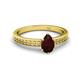 2 - Janina Classic Pear Cut Red Garnet Solitaire Engagement Ring 