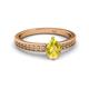 2 - Janina Classic Pear Cut Yellow Sapphire Solitaire Engagement Ring 
