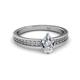 2 - Janina Classic Pear Cut Diamond Solitaire Engagement Ring 