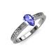 3 - Janina Classic Pear Cut Tanzanite Solitaire Engagement Ring 
