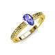 3 - Janina Classic Pear Cut Tanzanite Solitaire Engagement Ring 