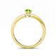 4 - Janina Classic Pear Cut Peridot Solitaire Engagement Ring 