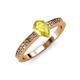 3 - Janina Classic Pear Cut Yellow Sapphire Solitaire Engagement Ring 