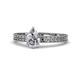1 - Janina Classic Pear Cut Diamond Solitaire Engagement Ring 