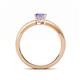 4 - Janina Classic Princess Cut Tanzanite Solitaire Engagement Ring 