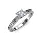 3 - Janina Classic Princess Cut Diamond Solitaire Engagement Ring 