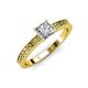 3 - Janina Classic Princess Cut Diamond Solitaire Engagement Ring 