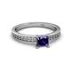 2 - Janina Classic Princess Cut Iolite Solitaire Engagement Ring 