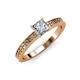 3 - Janina Classic Princess Cut Diamond Solitaire Engagement Ring 