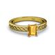 2 - Maren Classic 7x5 mm Emerald Cut Citrine Solitaire Engagement Ring 