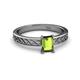 2 - Maren Classic 7x5 mm Emerald Cut Peridot Solitaire Engagement Ring 