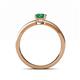4 - Maren Classic 7x5 mm Emerald Cut Emerald Solitaire Engagement Ring 