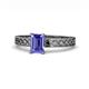 1 - Maren Classic 7x5 mm Emerald Cut Tanzanite Solitaire Engagement Ring 