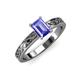 3 - Maren Classic 7x5 mm Emerald Cut Tanzanite Solitaire Engagement Ring 