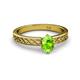 2 - Maren Classic 7x5 mm Oval Shape Peridot Solitaire Engagement Ring 