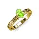 3 - Maren Classic 7x5 mm Oval Shape Peridot Solitaire Engagement Ring 