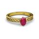2 - Maren Classic 7x5 mm Oval Shape Ruby Solitaire Engagement Ring 