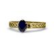 1 - Maren Classic 7x5 mm Oval Shape Blue Sapphire Solitaire Engagement Ring 