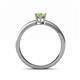 4 - Maren Classic 7x5 mm Oval Shape Peridot Solitaire Engagement Ring 