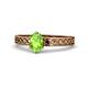 1 - Maren Classic 7x5 mm Oval Shape Peridot Solitaire Engagement Ring 