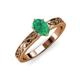 3 - Maren Classic 7x5 mm Oval Shape Emerald Solitaire Engagement Ring 