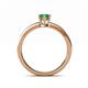 4 - Maren Classic 7x5 mm Oval Shape Emerald Solitaire Engagement Ring 