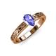 3 - Maren Classic 7x5 mm Pear Shape Tanzanite Solitaire Engagement Ring 