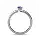 4 - Maren Classic 7x5 mm Pear Shape Iolite Solitaire Engagement Ring 