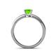4 - Maren Classic 5.5 mm Princess Cut Peridot Solitaire Engagement Ring 