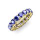 4 - Lucida 4.00 mm Round Tanzanite U Prong Eternity Band 