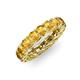 4 - Lucida 4.00 mm Round Citrine U Prong Eternity Band 