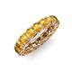 4 - Lucida 4.00 mm Round Citrine U Prong Eternity Band 