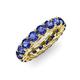4 - Lucida 4.00 mm Round Iolite U Prong Eternity Band 
