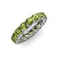 4 - Lucida 4.00 mm Round Peridot U Prong Eternity Band 