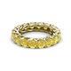3 - Lucida 4.00 mm Round Yellow Sapphire U Prong Eternity Band 