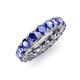 4 - Lucida 4.00 mm Round Tanzanite U Prong Eternity Band 