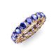 4 - Lucida 4.00 mm Round Tanzanite U Prong Eternity Band 
